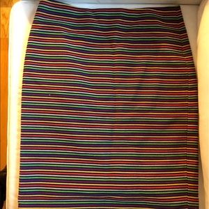 Talbots striped pencil skirt